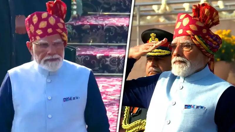 PM Modi's Vibrant Multi-Coloured Safa Steals Spotlight at Republic Day 2026 Parade
