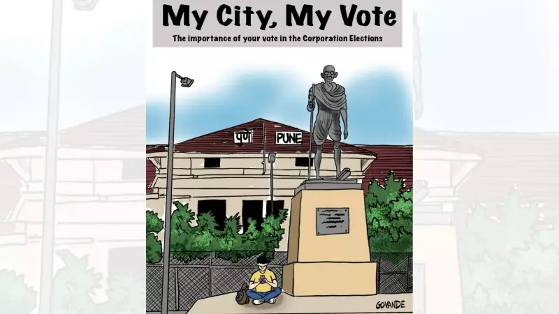 PMC Comic Book Features Gandhi Urging Youth to Vote in Local Elections