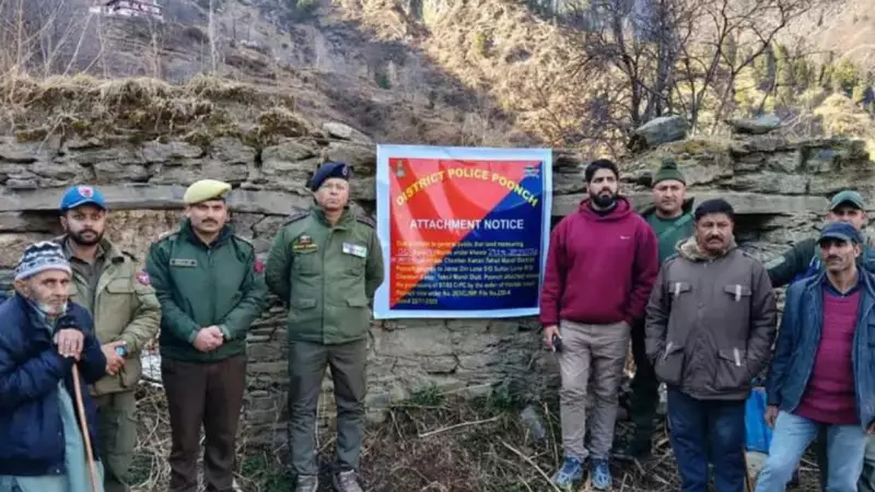 Poonch Police Attaches Rs 22 Lakh Land of Pakistan-Based Terror Handler