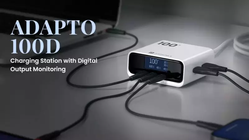 Portronics Adapto 100D Launches in India: 100W Desktop Charger with Smart LCD Display