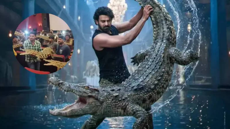 Prabhas Fans Bring Fake Crocodiles to 'The Raja Saab' Screenings in Bizarre Tribute