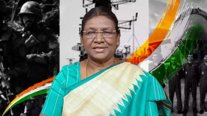 President Murmu Showcases Tri-Service Might in Republic Day Eve Address