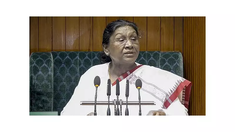 President Murmu Unveils 'Reforms Express' for Economic Relief, Vows to Eradicate Maoist Terror