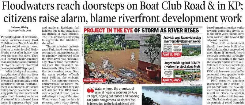 Pune Riverfront Development's First Phase to Open in Sangamwadi on February 15