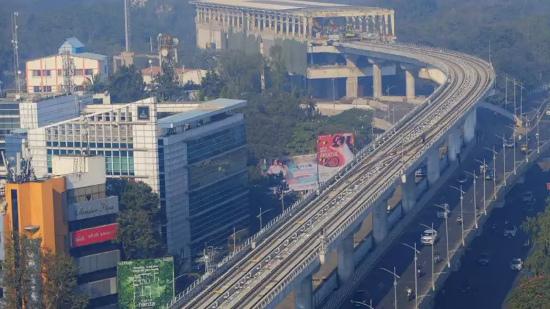 Pune's Double-Decker Flyover at SPPU Chowk 90% Complete; Metro Line-3 Trials Begin