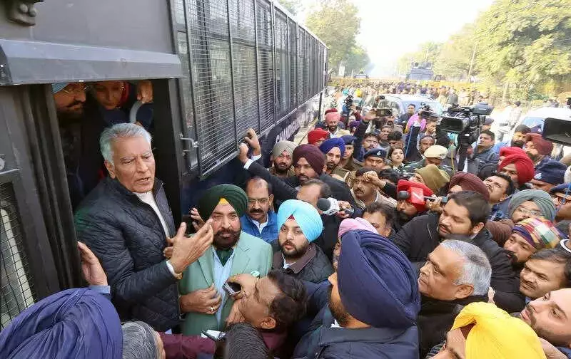 Punjab BJP Protests at CM Residence, Accuses AAP of Law & Order Failure