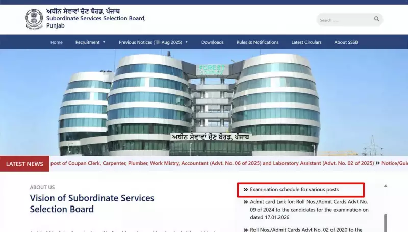 Punjab PSSSB Releases 2026 Exam Calendar: Key Dates for Group B, C, D Posts