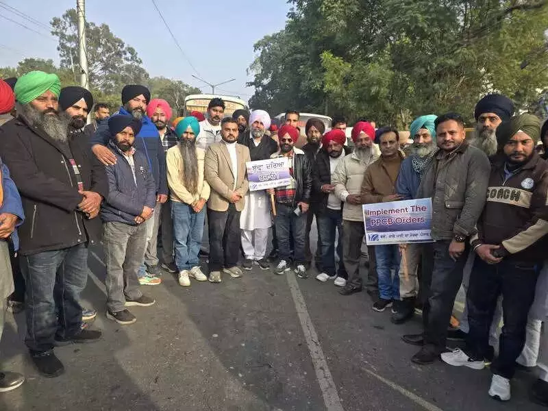 Punjab-Rajasthan Water Crisis: Activists Protest PPCB Over Buddha Dariya Pollution