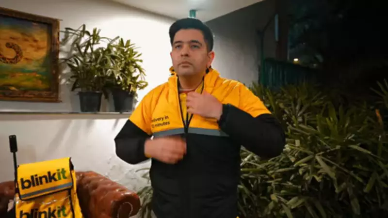 Raghav Chadha Works as Blinkit Delivery Partner Amid Gig Workers' Demands