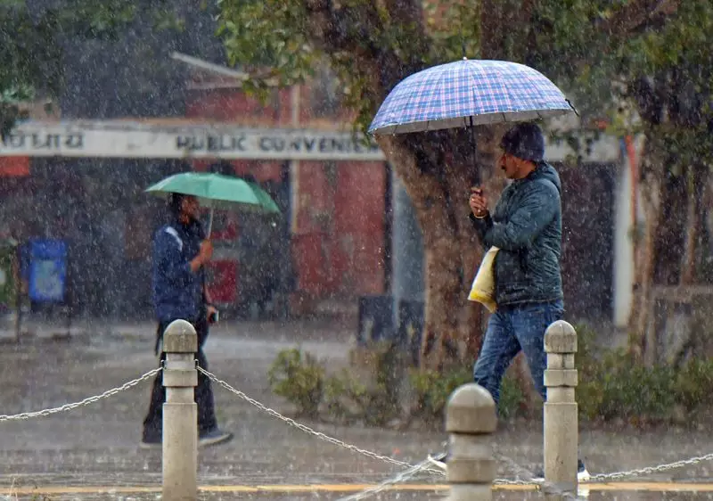 Rain, Hail, and Gusty Winds Bring Sudden Chill to Tricity Region