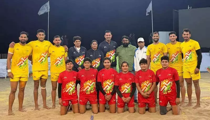 Rajasthan Teams Storm into Finals of Khelo India Beach Kabaddi in Diu