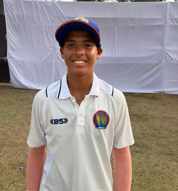 Rajasthan U-14 Cricket Team Secures First Innings Lead Against Vidarbha in Dungarpur Trophy