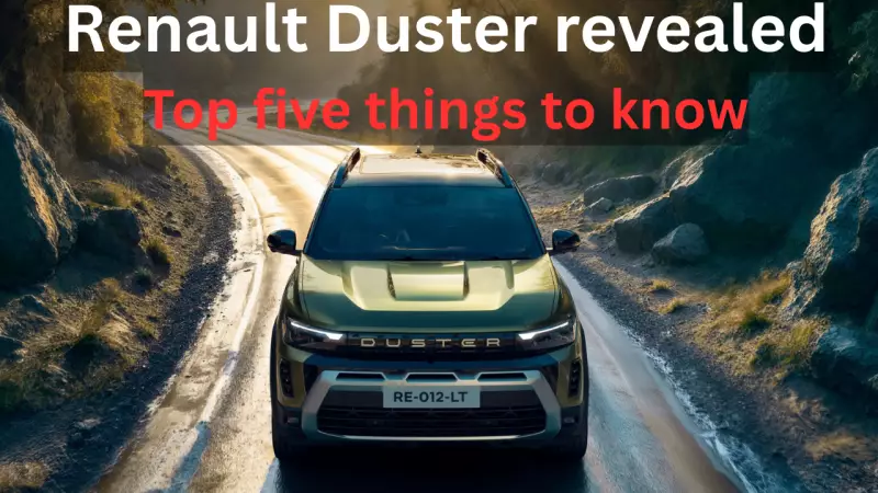 Renault Duster Returns to India: 2026 Model Launched with New Design & Hybrid Option