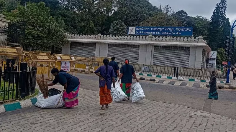 Republic Day Celebrations Leave Bengaluru Streets Littered with Tricolor Waste