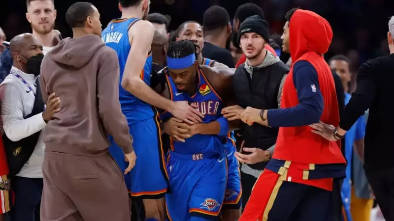 Rookie Fears Erupts in Post-Buzzer Brawl with Dort as Thunder Defeat Pelicans
