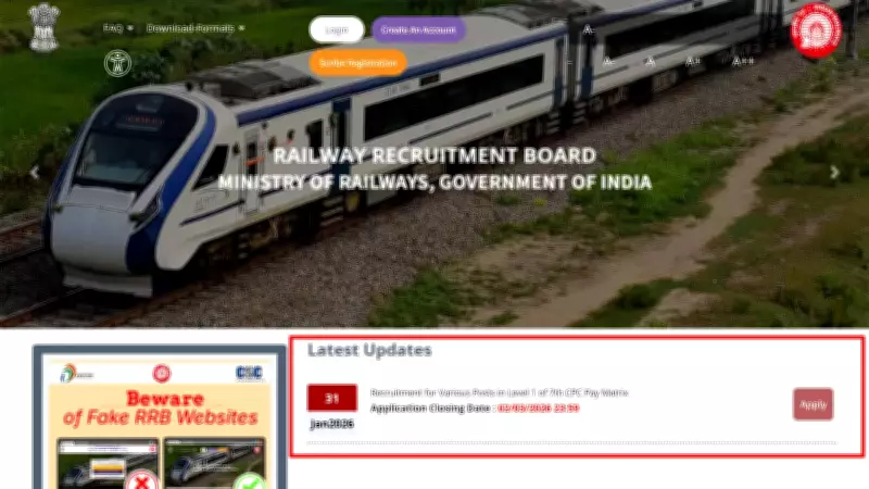 RRB Group D Recruitment 2026: 21,997 Vacancies Announced for Level-1 Posts in Indian Railways