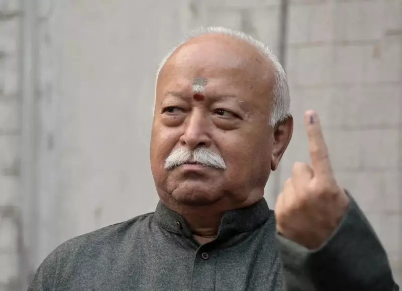 RSS Chief Mohan Bhagwat Criticizes NOTA Option While Voting in Nagpur Civic Polls