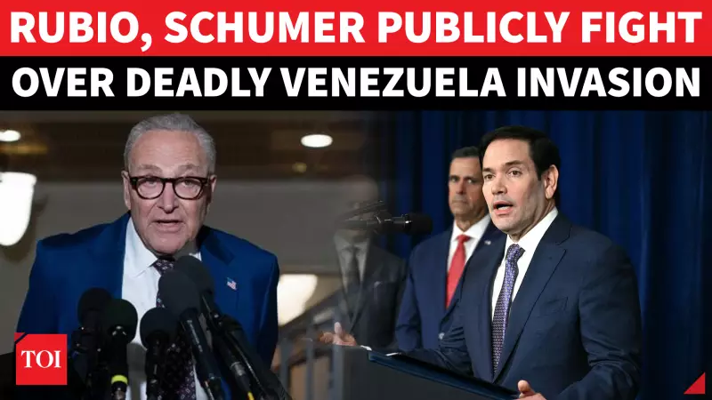 Rubio Clashes With Schumer Over Venezuela Secrecy, Demands Public Answers