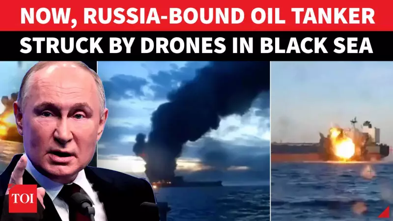 Russia-Bound Oil Tanker Hit By Drone Attack In Black Sea; Putin Furious