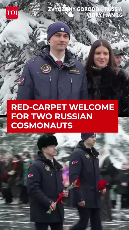 Russian Cosmonauts Ryzhikov and Zubritsky Honored After 8-Month ISS Mission