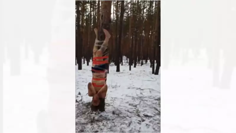 Russian Soldiers Punished by Being Tied to Tree, Forced to Eat Snow in Freezing Cold