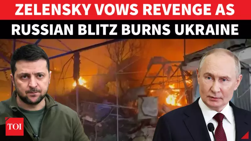 Russia's Overnight Missile & Drone Barrage Hits Ukraine: Kyiv, Zaporizhzhia Targeted