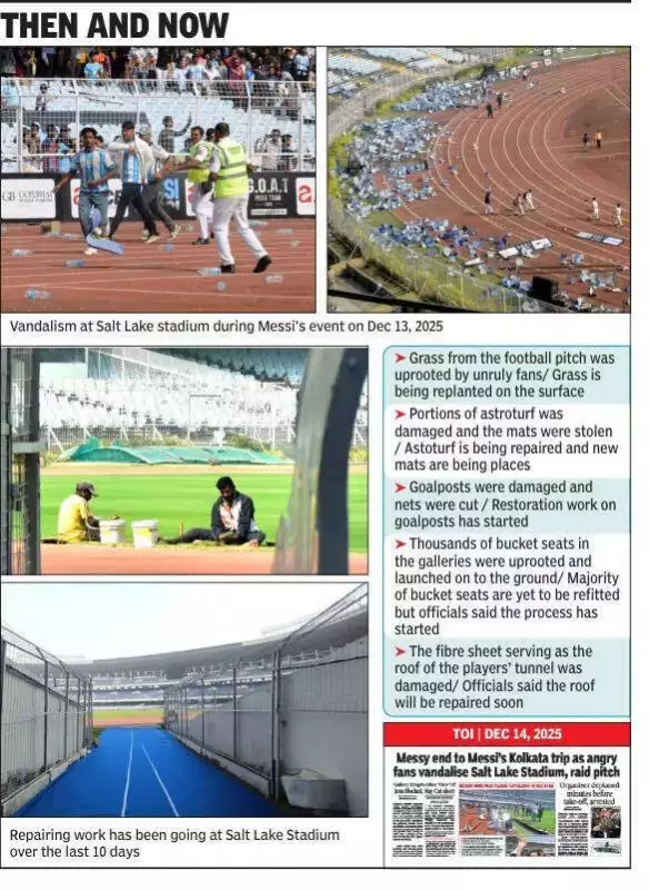 Salt Lake Stadium Races Against Time for ISL Kickoff After December Rampage