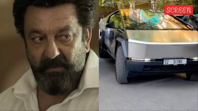 Sanjay Dutt's Rs 72 Lakh Tesla Cybertruck Spotted in Mumbai After Dhurandhar Success
