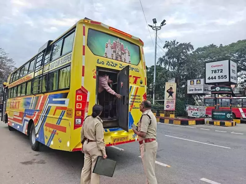 Sankranti Rush: Vizag Officials Fine 11 Bus Operators ₹33,600 for Exorbitant Fares