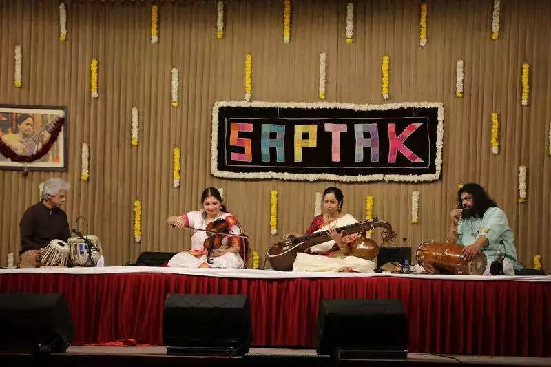 Saptak 2024 Finale: Kirwani's Colorful Journey Captivates Ahmedabad Audience