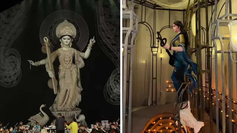 Saraswati Puja 2026: Kolkata's Pandals Glow with Devotion and Artistic Splendor