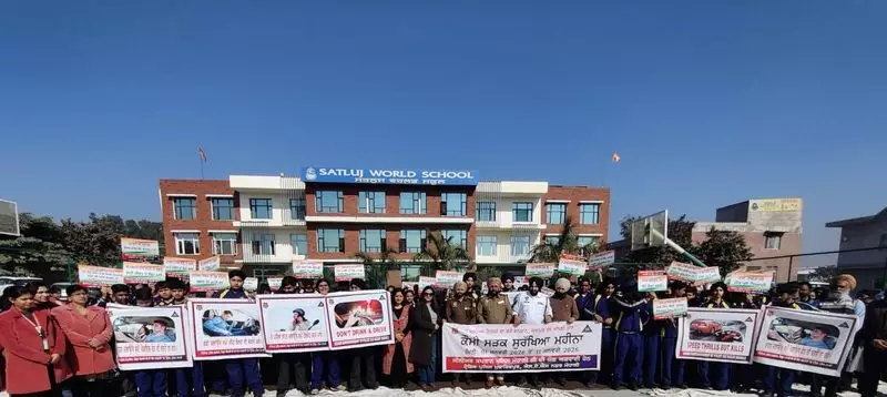 Satluj World School Derabassi Observes International Day of Yoga with Enthusiasm