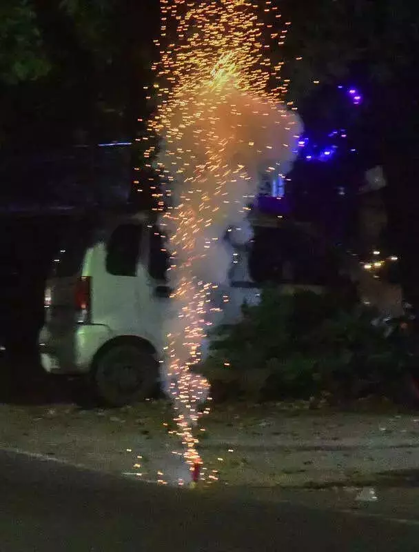 Security Guard Critically Injured by Firecracker Rocket During Sriram Shobha Yatra in Kadapa