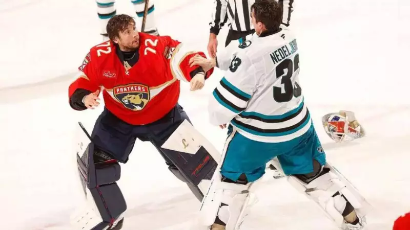 Sergei Bobrovsky's First NHL Fight Creates Viral Moment in Panthers vs Sharks Game