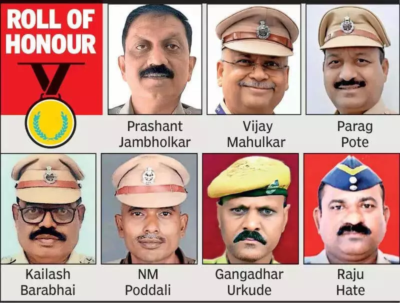 Seven Nagpur District Personnel Awarded President's Police Medals for Meritorious Service