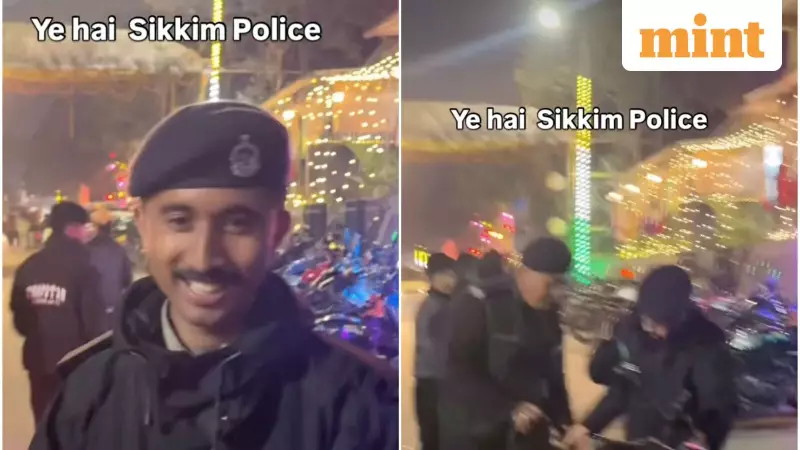 Sikkim Police's Compassionate Act Goes Viral: Moving Bike Instead of Issuing Challan
