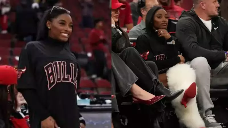 Simone Biles Courts Controversy as 'Chicago Queen' at Bulls Game