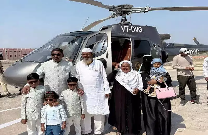 Sindhanur Man Fulfills Parents' Dream with Rs 6 Lakh Helicopter Ride