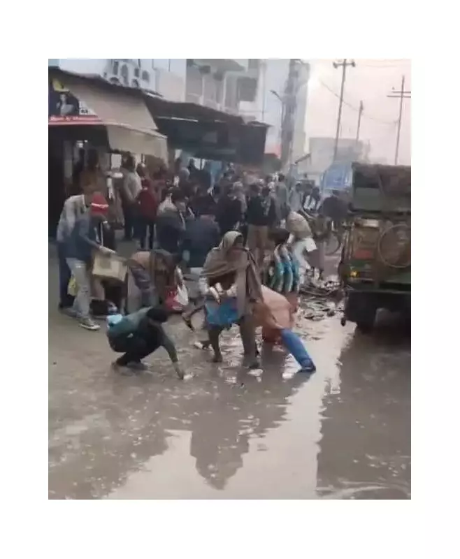 Sitamarhi Road Tragedy: Teen Killed, Bystanders Loot Fish Instead of Helping