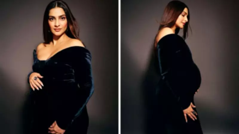 Sonam Kapoor's Velvet Gown Maternity Fashion: Price & Style Details