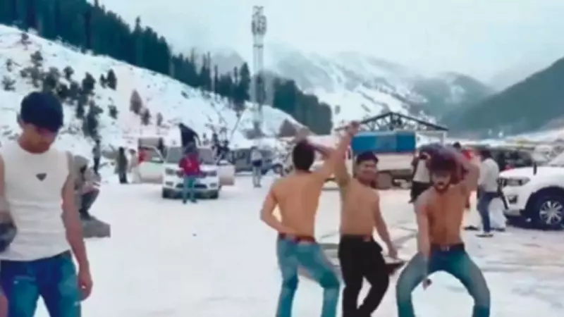 Sonmarg Snow Dance Video Sparks Outrage in Kashmir Valley