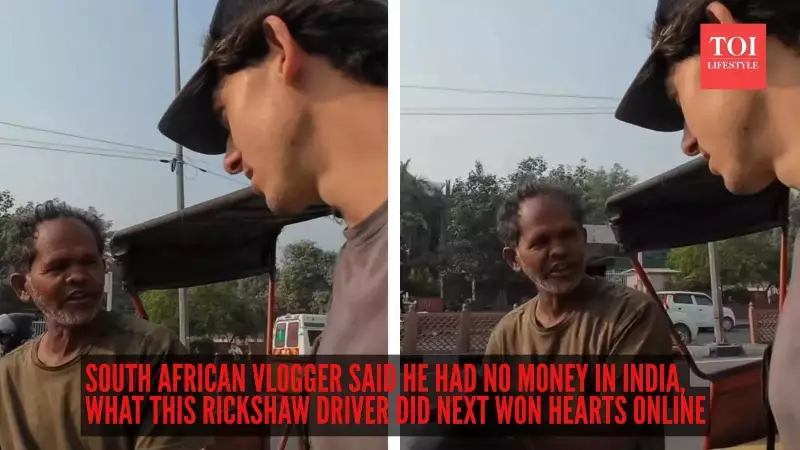 South African Vlogger's Heartwarming Encounter with Rickshaw Driver in India Goes Viral