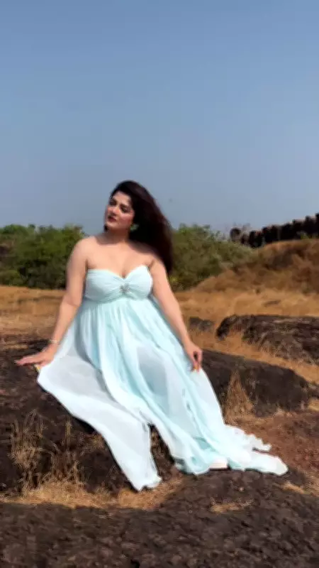 Srabanti's Sky Blue Soft Glam Look: Effortless Bengali Beauty Redefined