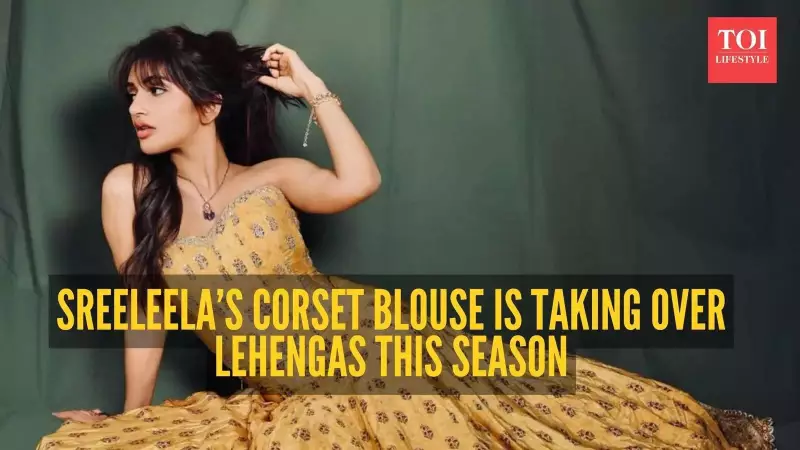 Sreeleela's Corset Blouse Look Redefines Festive Fashion for 2024