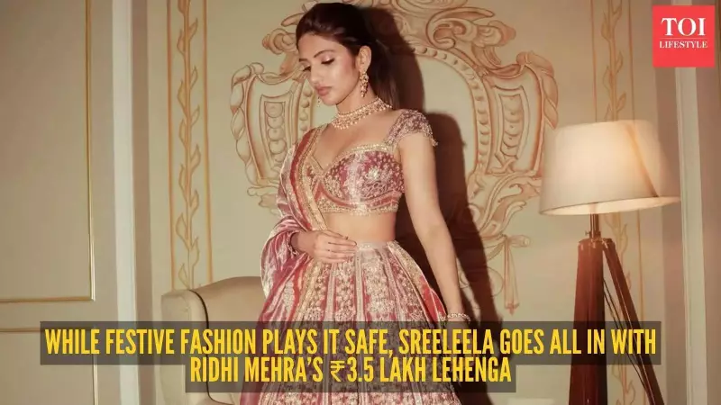 Sreeleela's Rs 3.5 Lakh Lehenga Redefines Festive Fashion with Minimalist Elegance