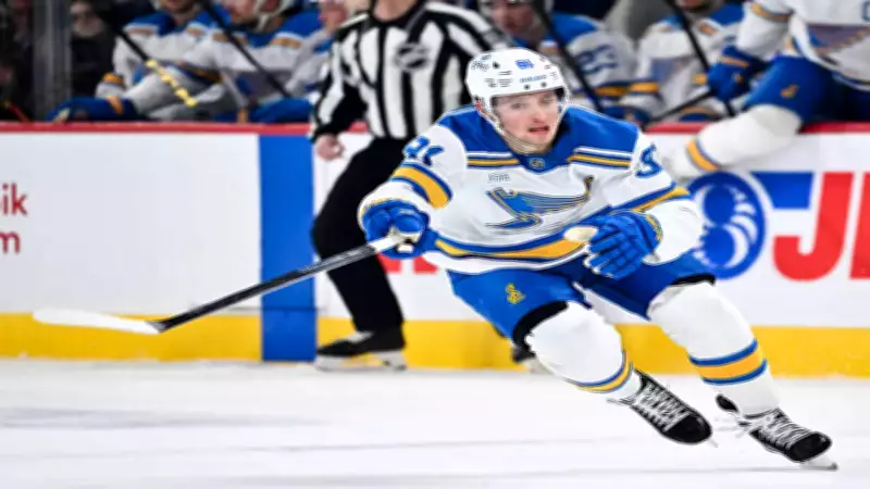 St. Louis Blues Place Dylan Holloway on Injured Reserve Due to Ankle Injury