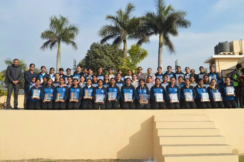Students in Punjab School Present Unique Saree Drill, Showcasing Cultural Heritage