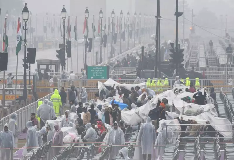 Sudden Rains in Delhi Disrupt Republic Day Full Dress Rehearsal