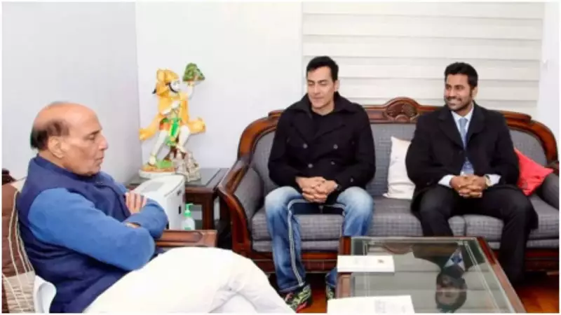 Sudhanshu Pandey Meets Rajnath Singh, Praises Minister's Grounded Nature
