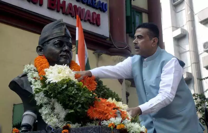 Suvendu Adhikari Skips Red Road, Visits Netaji Bhawan on Bose Anniversary